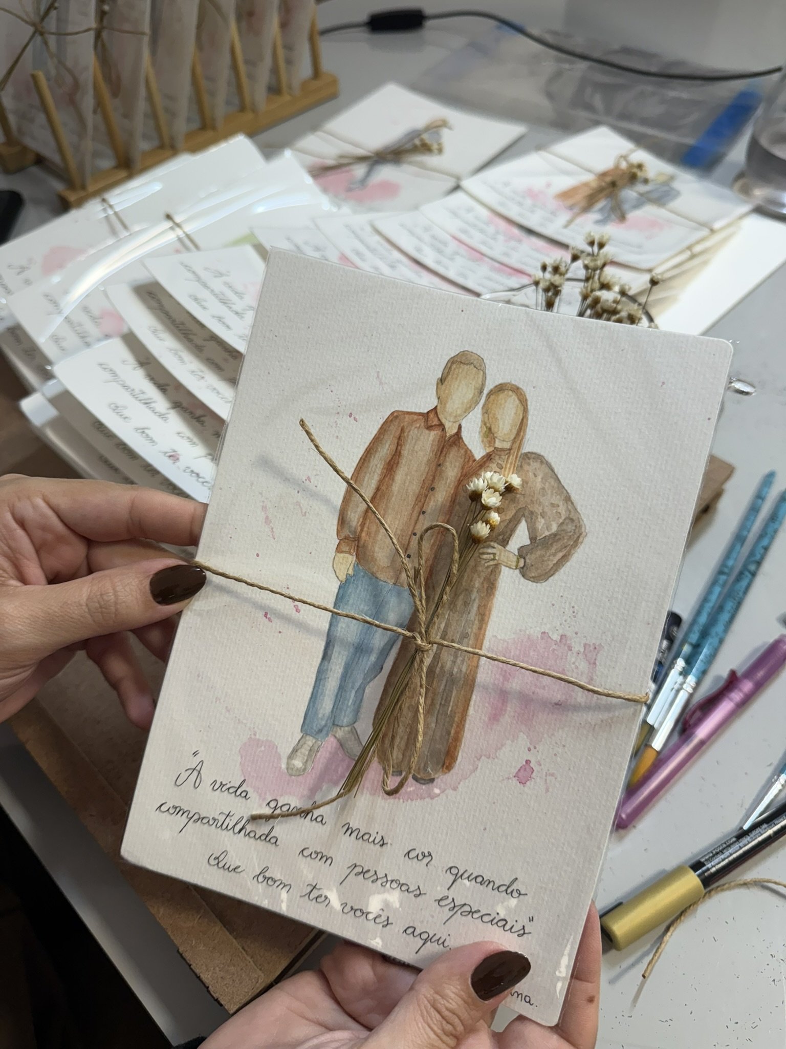 Aquarela ao vivo Holana Art — evento 5