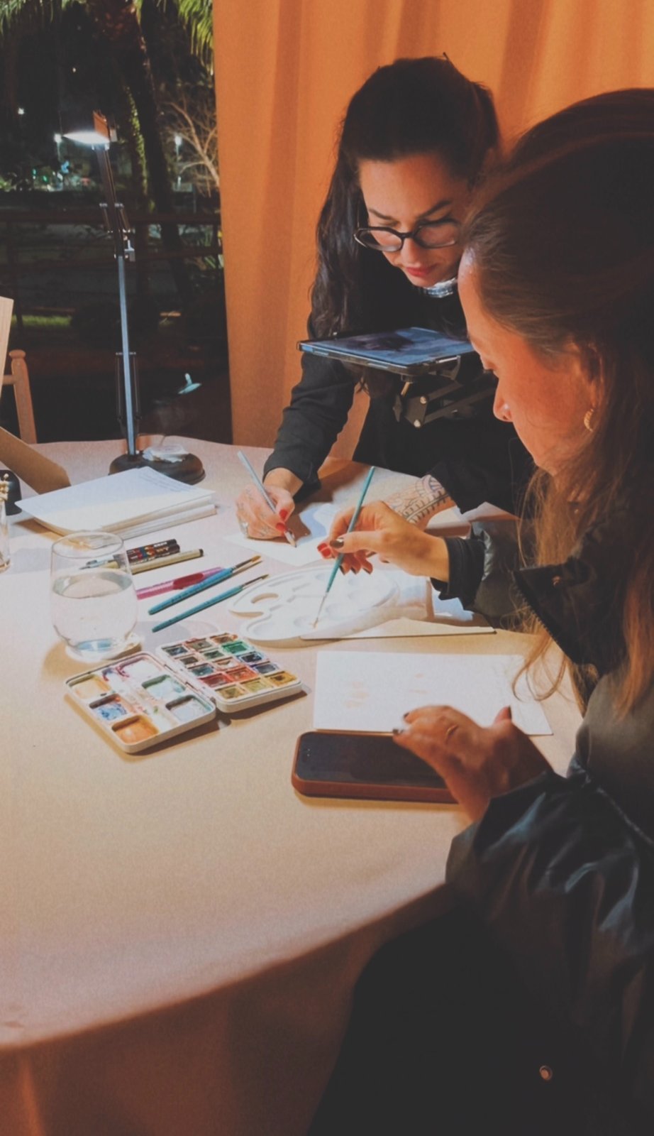 Aquarela ao vivo Holana Art — evento 7